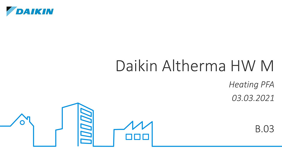 Scaldacqua Altherma M HW Daikin | Nuova gamma di scaldacqua in pompa di calore monoblocco di seconda Generazione: Altherma M HW.